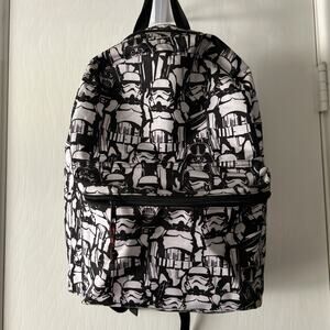 Star Wars Darth Vader Stormtroopers Backpack The Dark Side Black White School